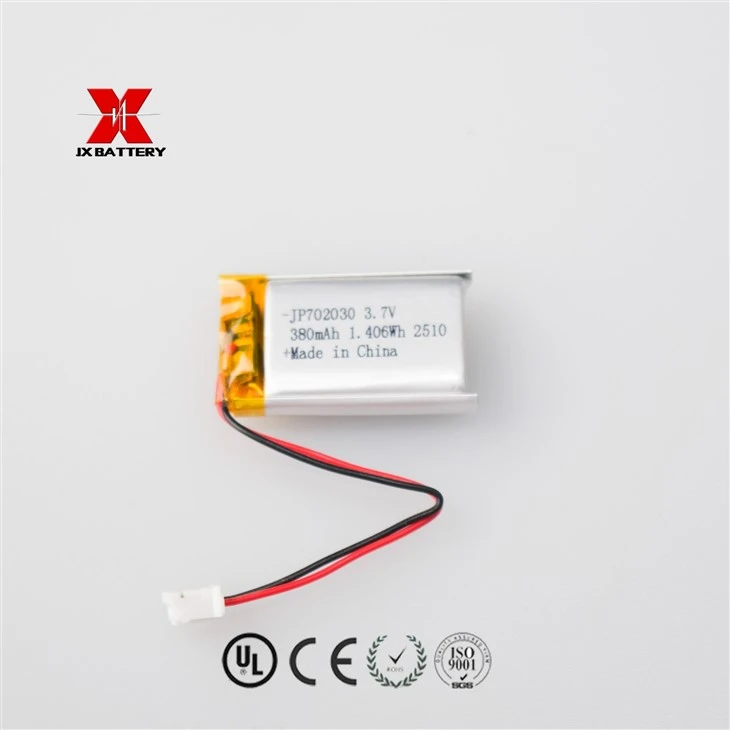 Lipo Battery 702030 3.7V 380mah Lithium Polymer Rechargeable Battery suppliers