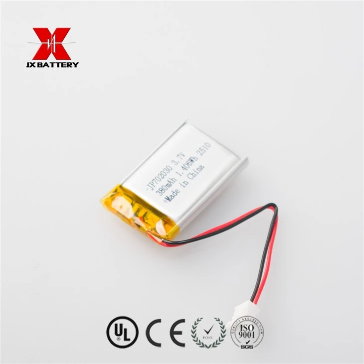 Lipo Battery 702030 3.7V 380mah Lithium Polymer Rechargeable Battery high quality