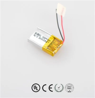 Shenzhen rafhlöðuframleiðandi Li Polymer rafhlaða JP401015 40mah með PCB og vír